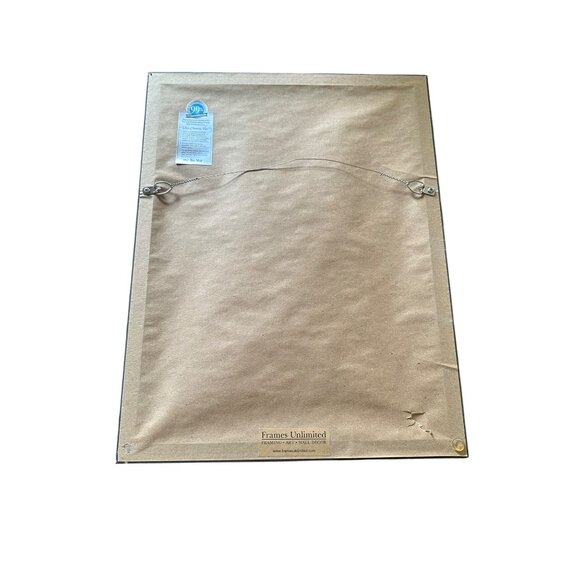 Framed Pencil Portrait Of Girl With Flowers By A. McClain 18"x12" From Frames Un - Picture 9 of 11